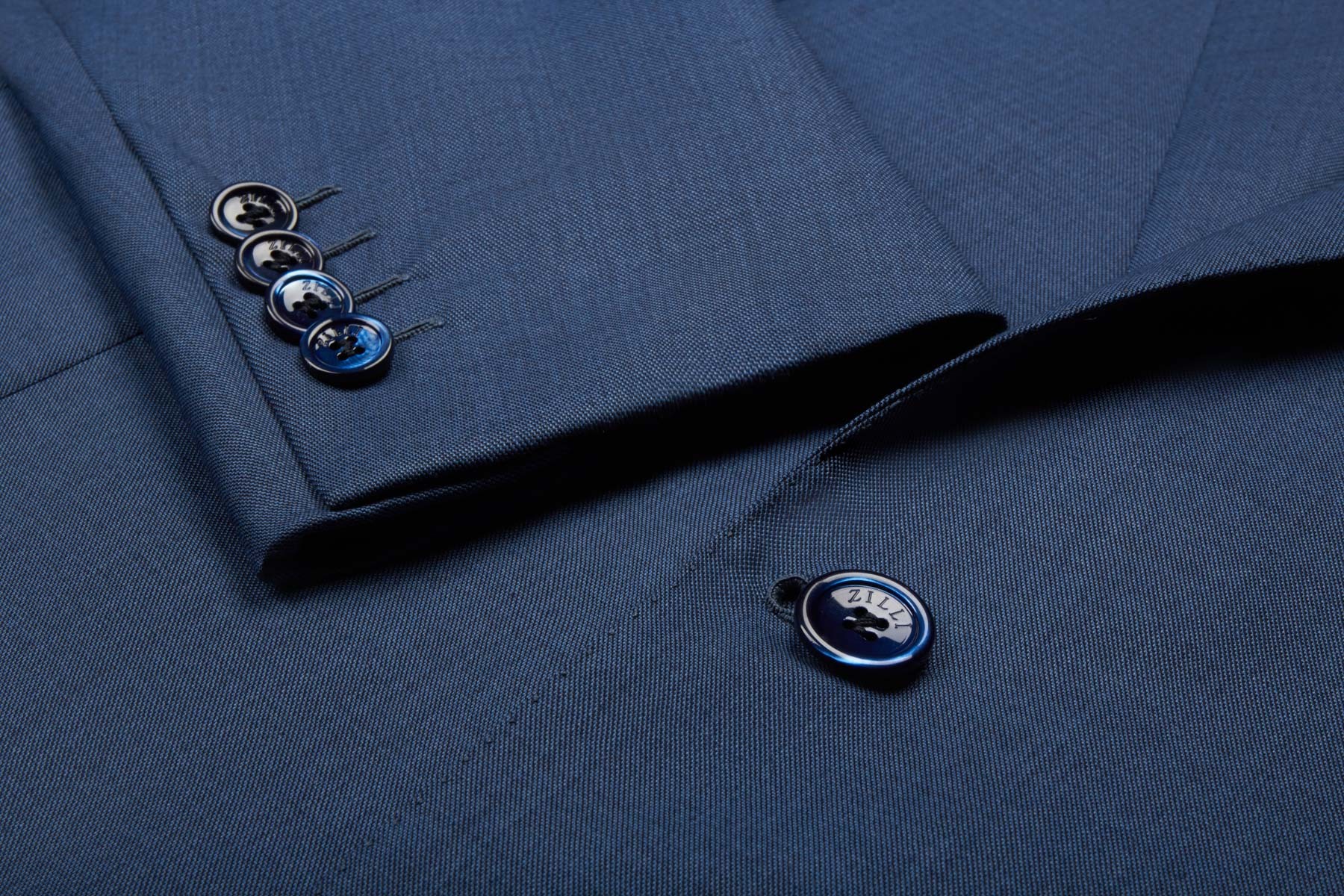 ZILLI COUTURE - Plain bluish grey suit, regular fit